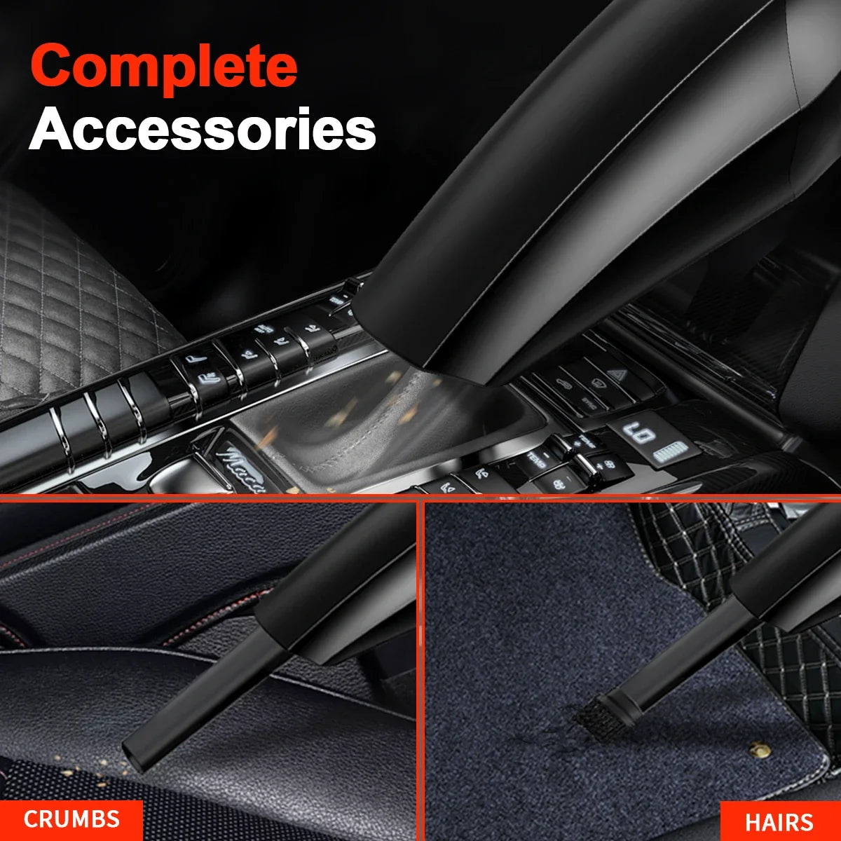 Wired Handheld Portable Mini Car Vacuum Cleaner | 12V High Suction Multi-Purpose Pump lifestyle view