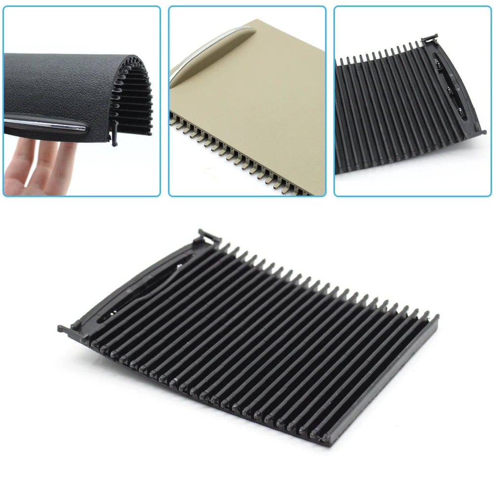 Car Center Console Sliding Shutter Cup Holder Water Cup Holder Panel Roller Cover For Mercedes Benz  C Class W203 2000-2007