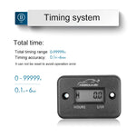 Digital LCD Hour Meter | Waterproof Engine Hour Tracker for Motorcycle ATV Marine lifestyle view