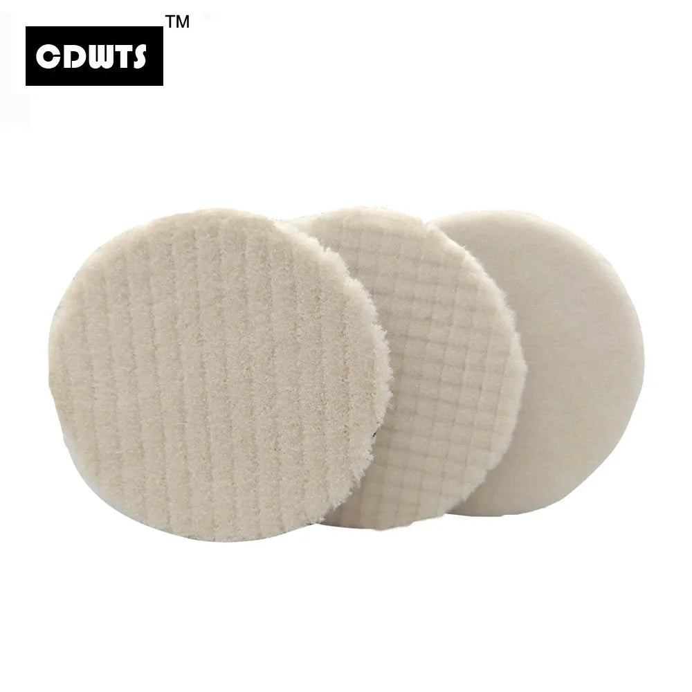 CDWTS 3/4/5/6 Inch Japan Wool Polish Pad for DA RO Car Polisher | Cutting Pad for Car alternate view