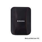 For Skoda Car Armrest Mat Center Console Arm Rest Protection Cushion Kamiq Karoq Octavia 2 3 Rapid Scala Kami Fabia VII VRS