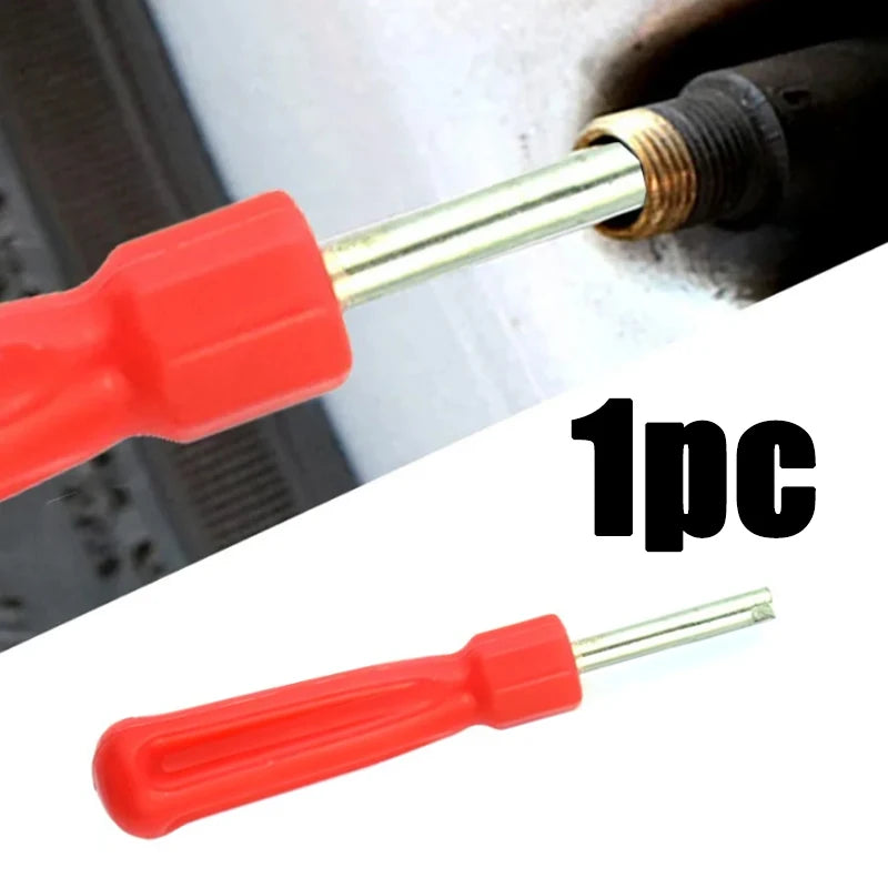 4 in 1 Car Tire Valve Repair Tool Kit | Tire Valve Core Remover Puller Set close-up view