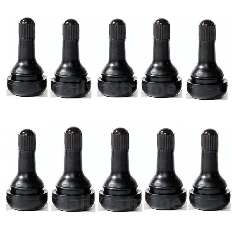 TR415 Tire Valve Stem | 20/50 Pack Snap-In Rubber Rim Valve for Cars, ATVs, and Trail lifestyle view