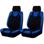 Universal Breathable Polyester Fabric Seat Covers Full Set Fit For Most Car SUV Tru additional angle