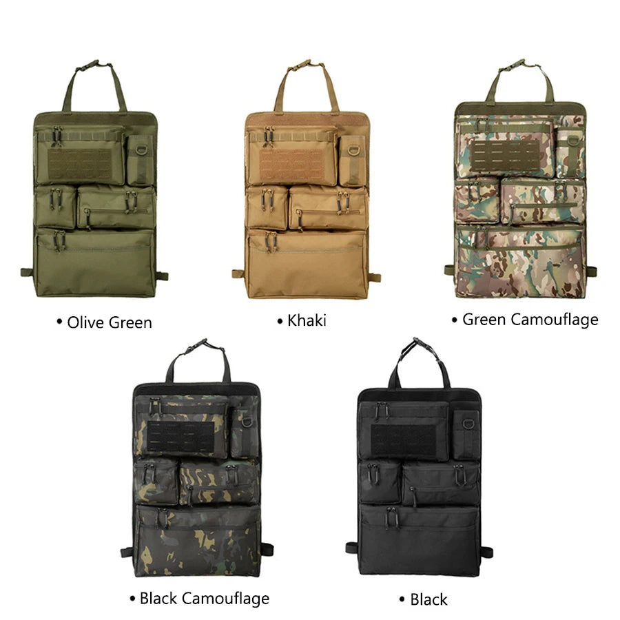 Multifunction 62*42CM 600D Tactical Car Back Seat Multi-Pocket Portable Hanging Stora alternate view