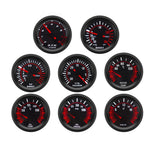 2″ 52mm 7-in-1 Car Gauge Set with Smoke Lens | Tachometer, Boost, Vacuum, Temp, Oil Pressure, Voltme