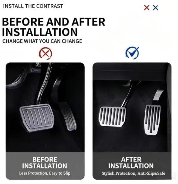 Accelerator Brake Pedal Anti Slip Foot Rest Cover, Compatible with Model Y 2022 & Mod lifestyle view