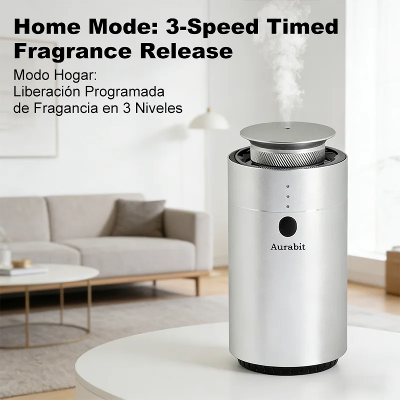Smart Car Aroma Diffuser Auto Start Stop | Dual Mode Air Freshener for Vehicle and Ho lifestyle view