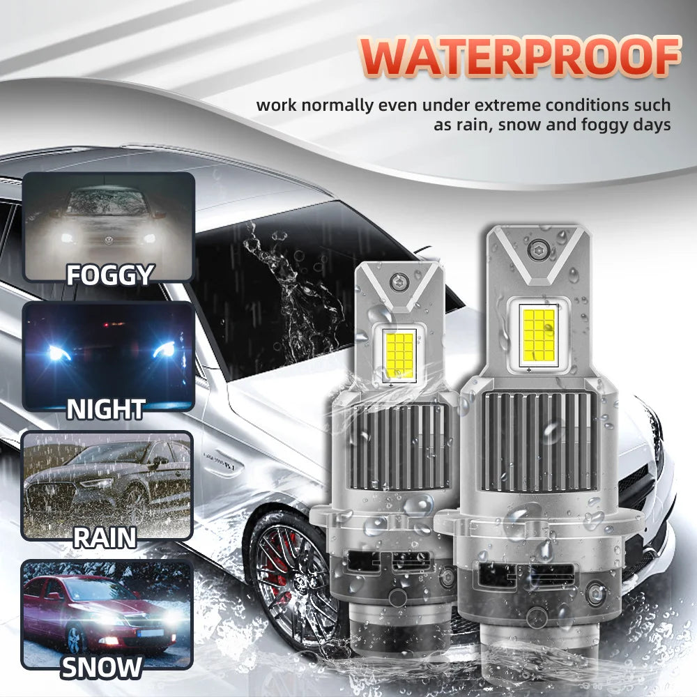 D1S D3S Canbus LED Headlight 30000LM | 300W Turbo Car Lamps for Xenon Replacement lifestyle view