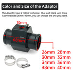 2 In 1 Car Water Temperature and Voltage Gauge | Digital LCD Display with 1/8 NPT Sens close-up view