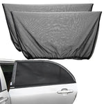 Car Side Window Sunshade Mesh Curtains 2 Pcs close-up view