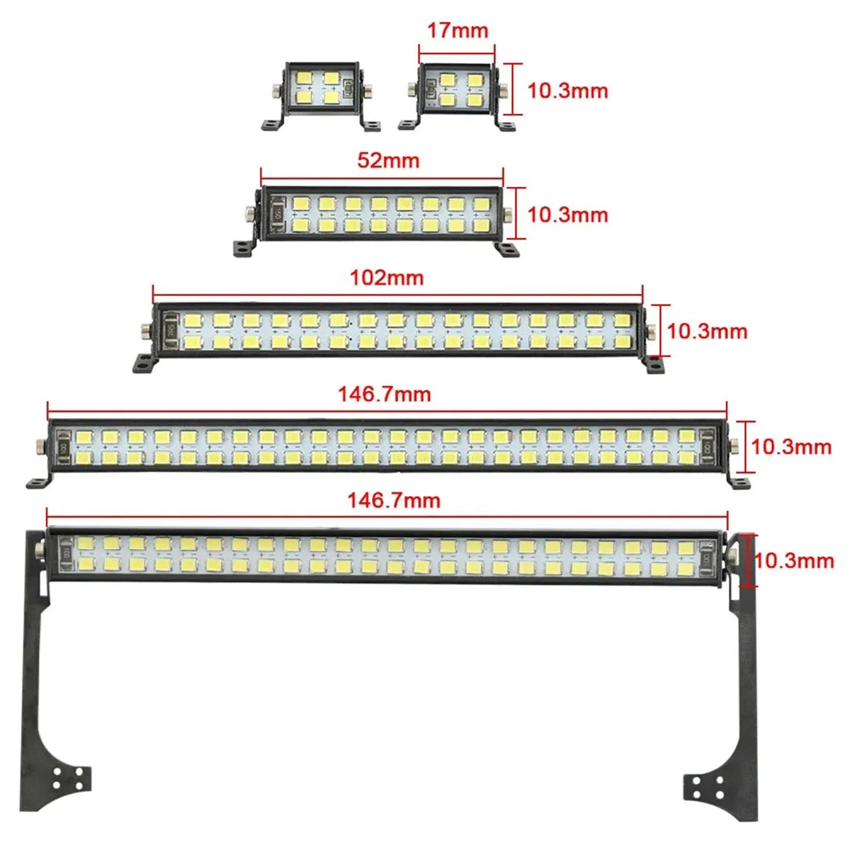LED Light Bar Roof Lamp for 1/10 RC Crawler D90 YK4102 alternate view