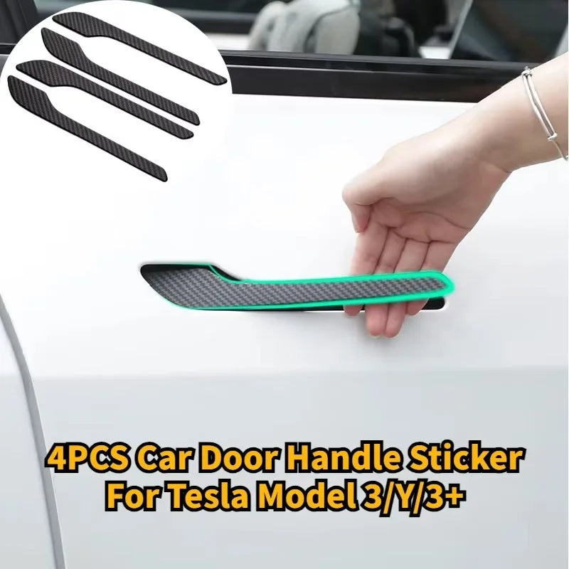 Car Door Handle Sticker For Tesla Model 3/Y/YL Highland Model Y Juniper Protector Wra alternate view