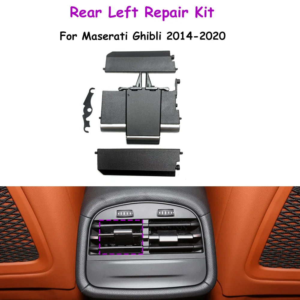 LHD RHD Ghibli 2014-2020 Car Rear Left Right Air Conditioning AC Vent Grille Slide Clip Repair Kit For Maserati 670021523