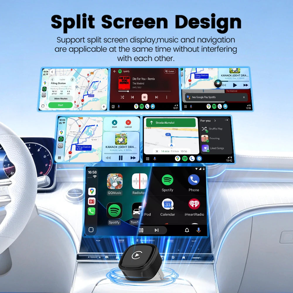 2026 Mini Ultra 4 Original 5.0 Wireless Android Auto CarPlay 2-In-1 Smart Car Box Wirele detail view