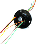 Mini Hole 10mm Hollow Slip Ring 6 Channels Wires 2A Conductive Electric Slipring Rotary Joint Connector 240V AC/DC