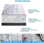 Silver Car Windshield Sunshine Shield Winter Sunshine Cover Front Window Ice Frost Ou lifestyle view