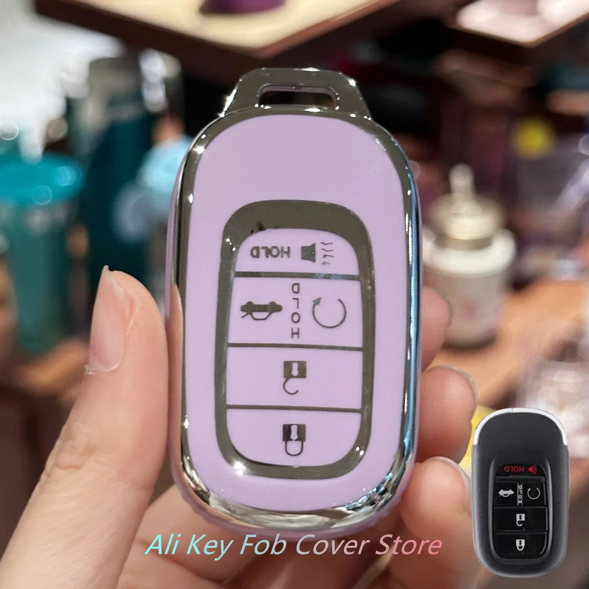 Honda Key Fob Cover & Protector – Soft TPU Case for 2022–2024 Civic, Accord, HR-V, additional angle