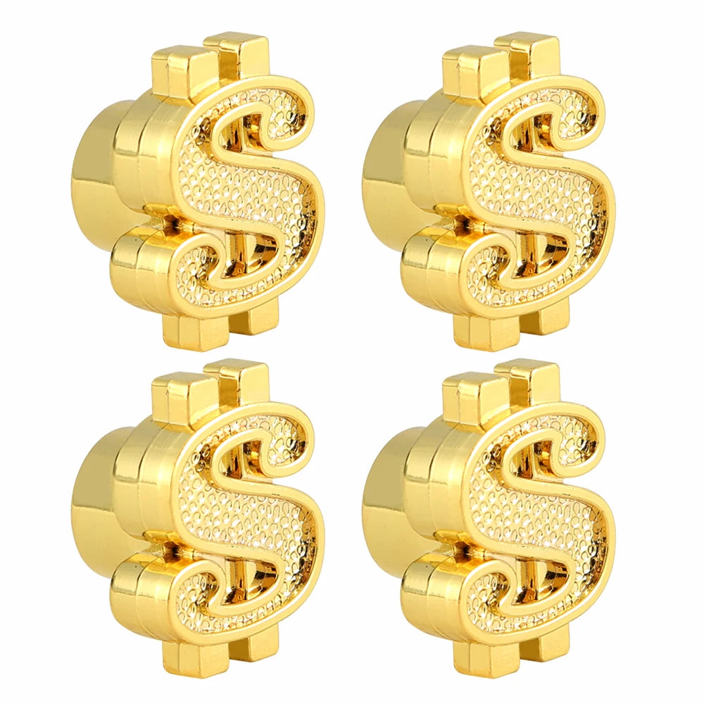 4Pcs Universal Cross Tire Valve Caps | Car Truck SUV Motorcycle Dust Cover detail view