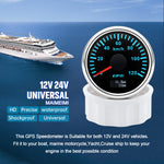 GPS Speedometer Gauge 52mm | 7 Color Backlight GPS Meter for Car Marine Boat 12V 24 additional angle