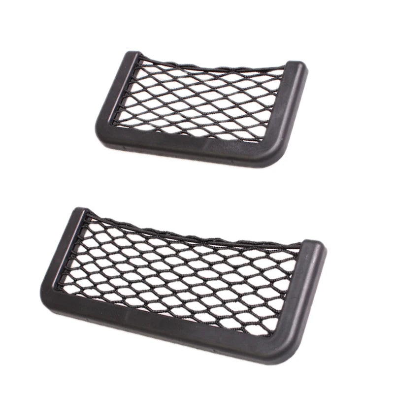1Pcs Car Organizer Storage Bag Auto Paste Net Pocket Phone Holder Car Accessories 2 additional angle