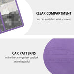 Car Registration & Insurance Card Holder with Magnetic Shut, Vehicle Glove Box Car Or lifestyle view