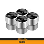 4Pcs Aluminum Alloy Tire Valve Caps for BYD Models | Waterproof Dustproof Cover Set close-up view