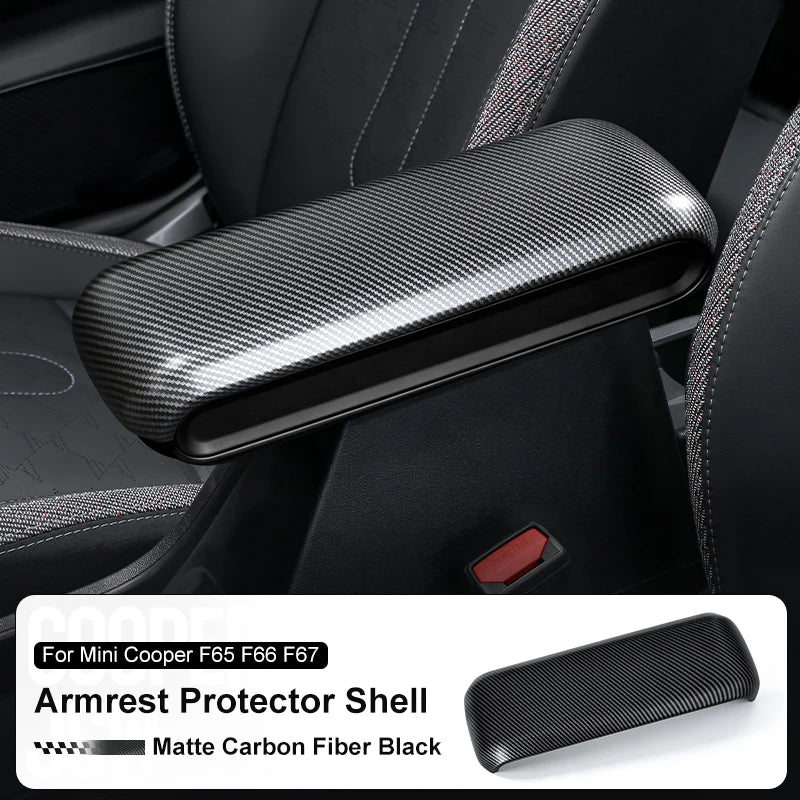 Car Center Console Stowing Tidying Armrest Box Panel Trim Cover For MINI COOPER S F66 alternate view