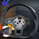 Carbon Fiber Customized Steering Wheel leather Alcantara For Tiguan Passat VW Golf MK7 7.5 GTI GTD GTE 2013-2020 GTI