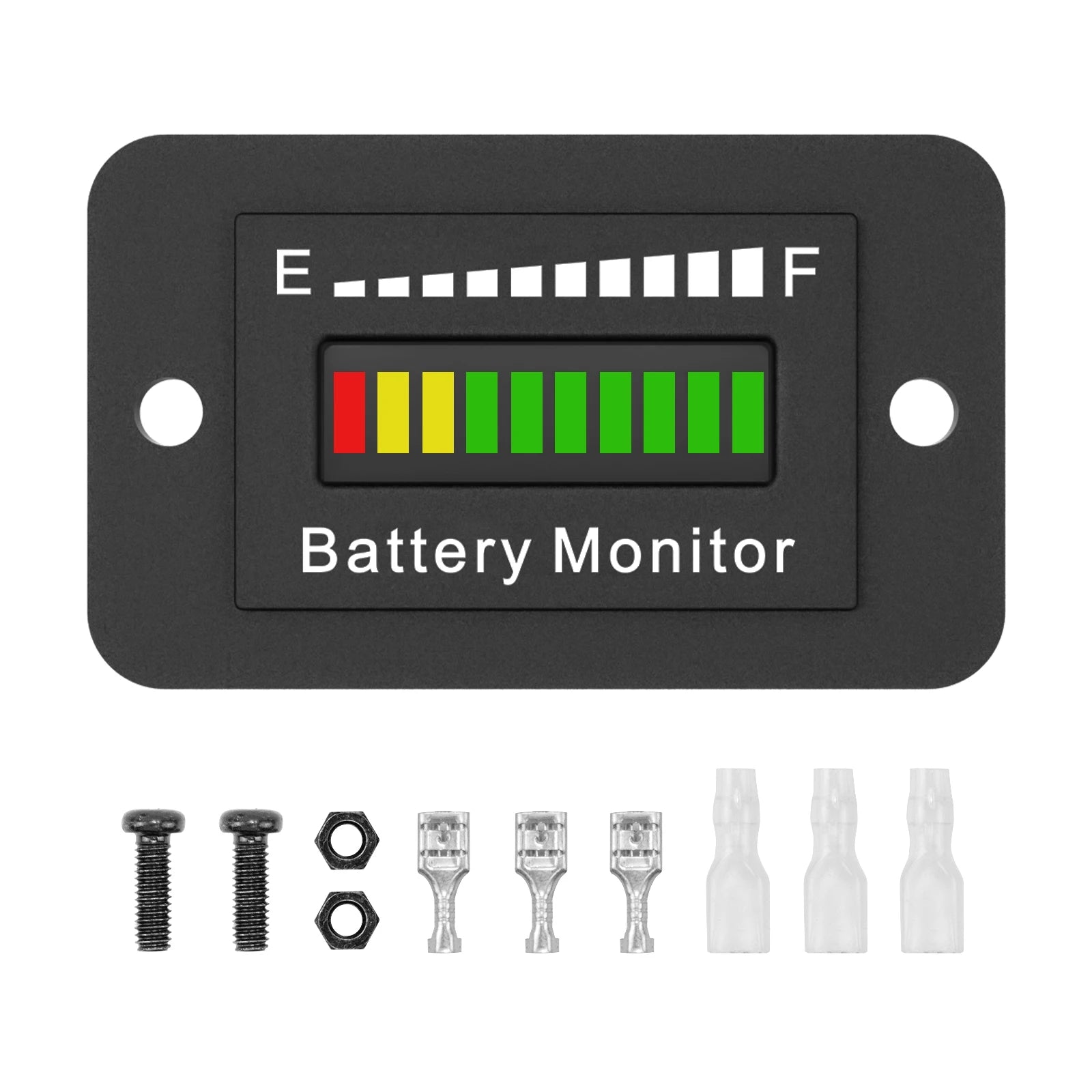 LED Battery Meter 12V-72V Power Monitor | Waterproof Battery Gauge for RV Golf Cart B alternate view