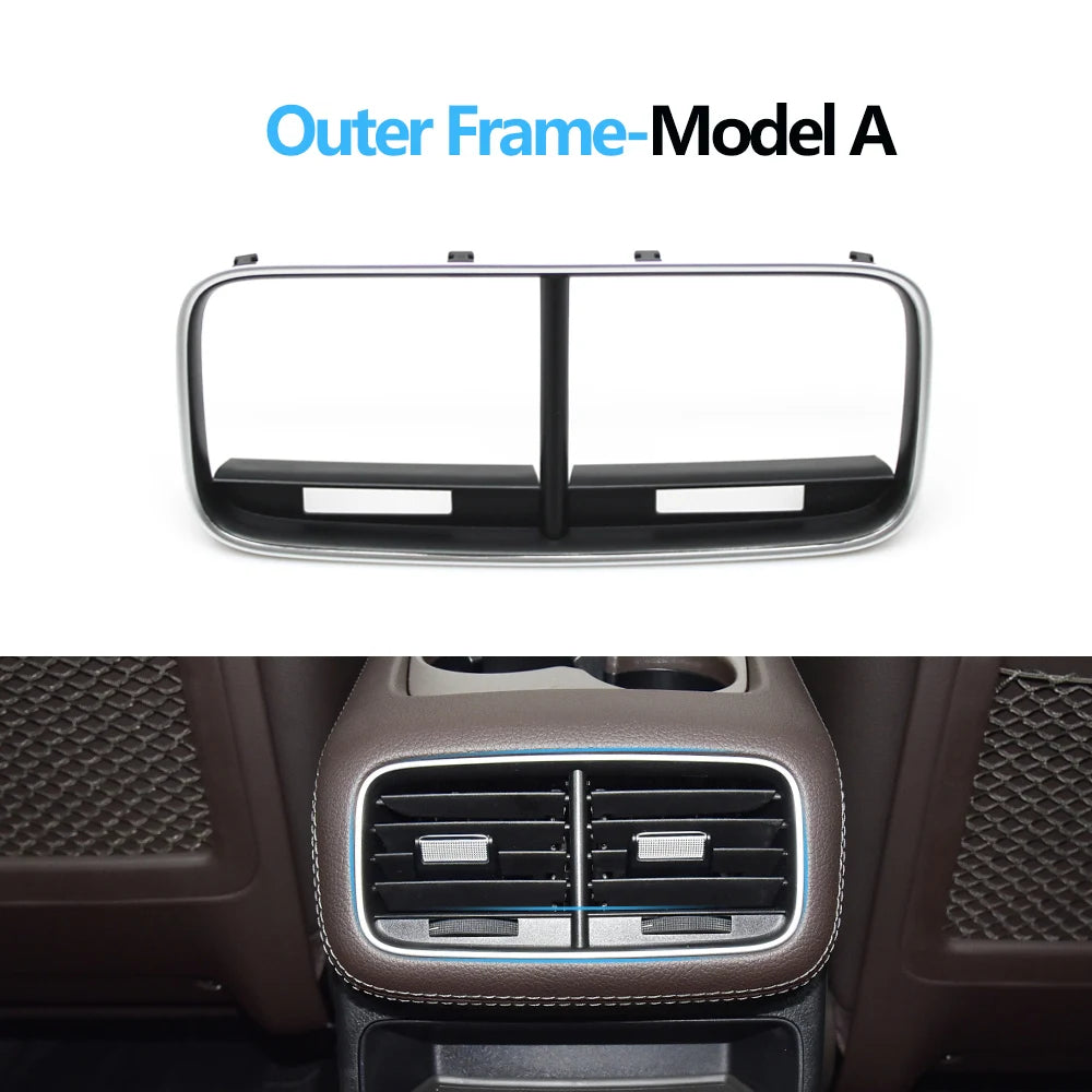 Car Rear Console Air Vent Outlet Grille AC Tab Clip Repair Kit Outer Frame For Benz  GLS GLE W167 350 400 450 500 580 2020-2025