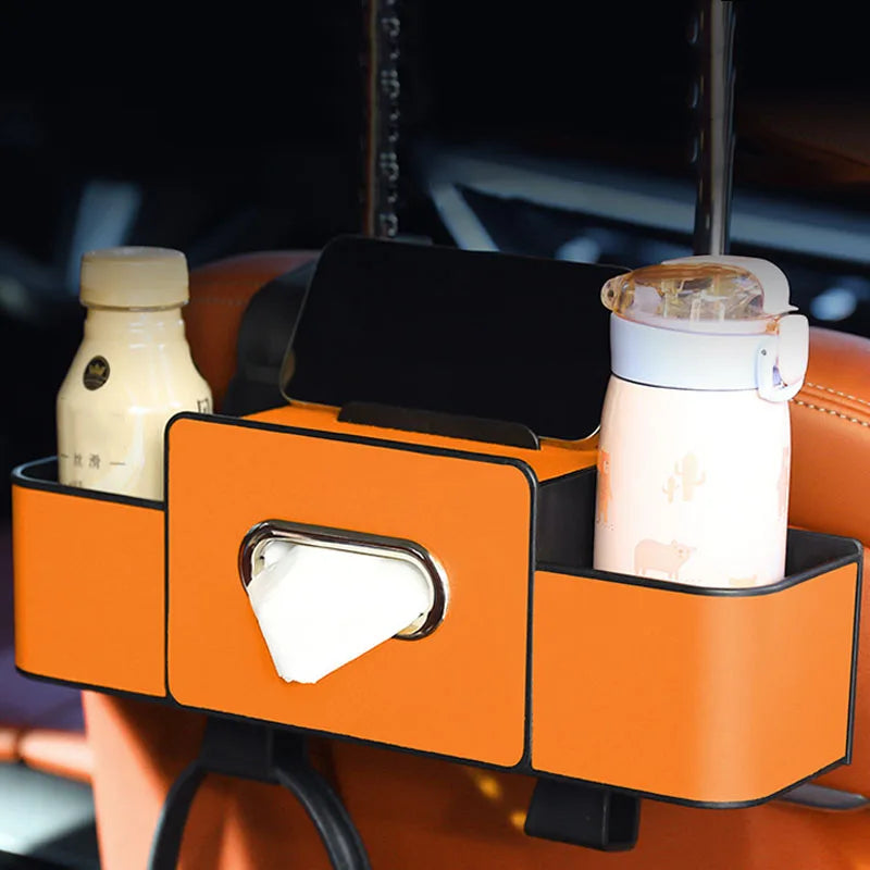 Car Hanging Storage Organizer Box With Cup Holder detail view