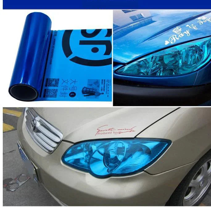 Car Headlight Taillight Protective Film Tint Vinyl Film Auto Lamp Film Sticker Sheet Col detail view