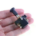 High performance On-Off Long Push Pull Switch 12V Screw Terminals close-up view