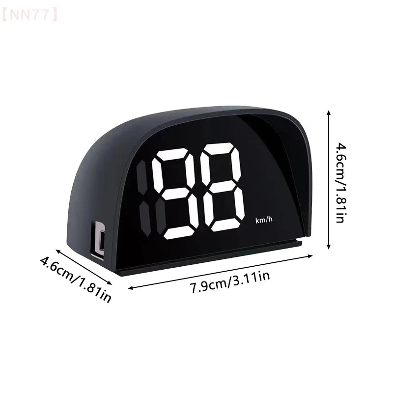 Universal Car Head Up HD Display | GPS Speedometer with Digital HUD Windshield Proj additional angle