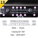 For BMW 5 Series GT F07 528 535i Carbon Fiber Car Styling Center Console Lid Armrest Box Trim Protective Cover Auto Accessories