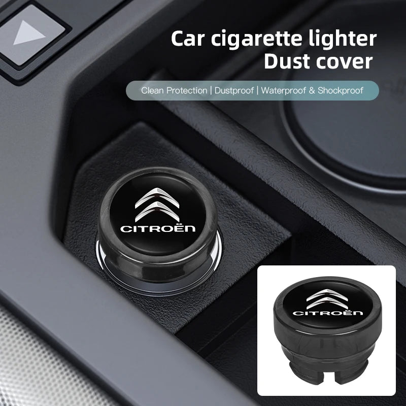 Citroen Cigarette Lighter Dust Cover Dustproof ABS For C3 C4 C5 Saxo Xsara additional angle