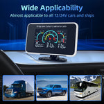3 in 1 Car LCD Digital Gauge | Voltmeter Oil Pressure Water Temp 12-24V close-up view