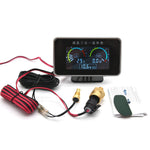 Universal 3 in 1 Digital Truck Car Gauge | Water Temp Oil Pressure Voltmeter 12V additional angle