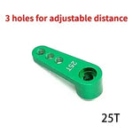 NEEBRC 25T Metal Servo Arm 3 Holes for 1/10 RC 12KG 7KG 21G 2KG Servo Car Boat Robot Wltoys Futaba HSP Axial SCX10 Accessories