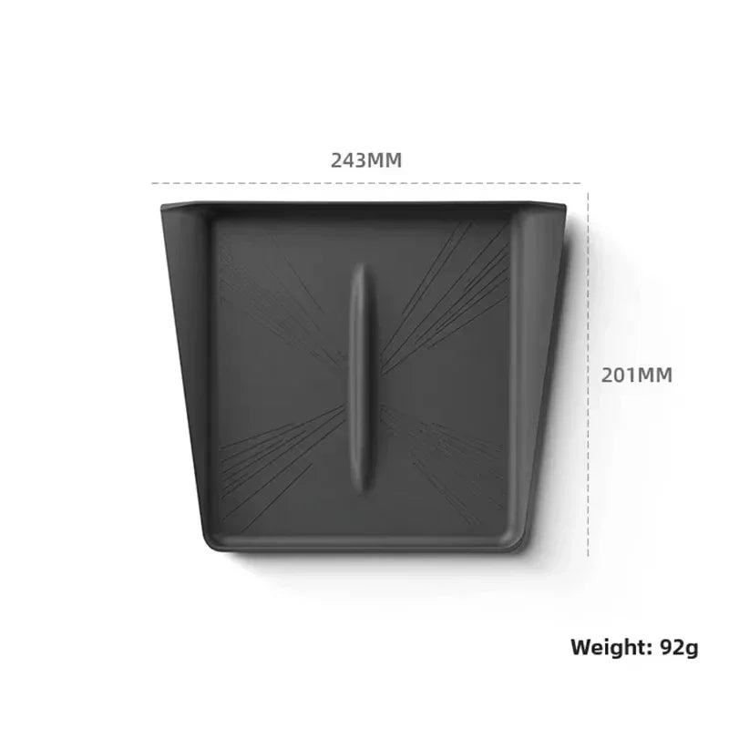 Car Central Control Wireless Charging Silica Gel Pad Anti-Skid Pad for Tesla Model Y J close-up view