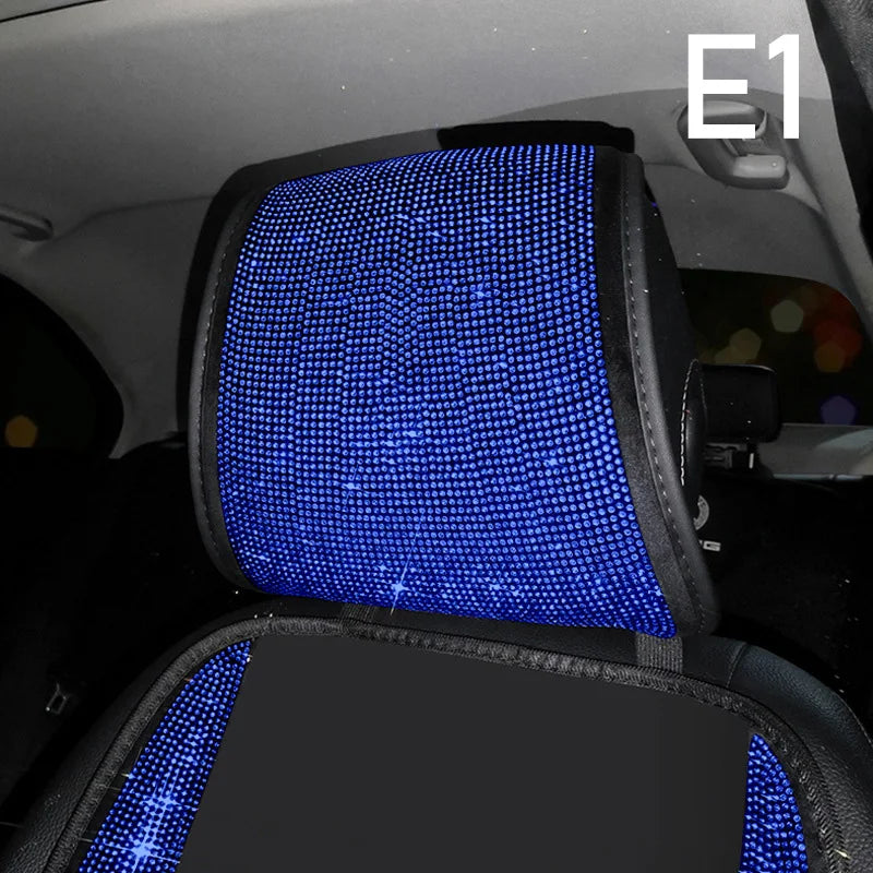 Ladies Car Interior Accessories Shiny Diamond Universal Car Seat Cover Fashion Luxury lifestyle view