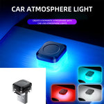 1/2X Car USB Mini LED Interior Atmosphere Light Plug Play Universal Auto LED Lighting Reading Lamp D