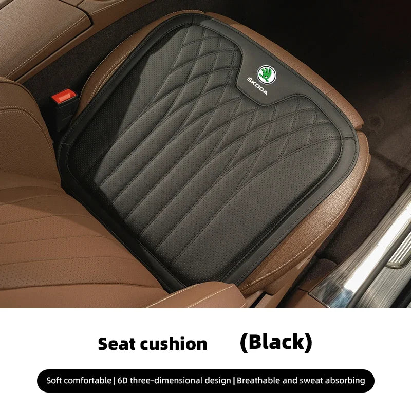 Car Seat Cushion Cover Lumbar Support Waist Cushioning For Skoda Octavia Rapid Kodiaq close-up view
