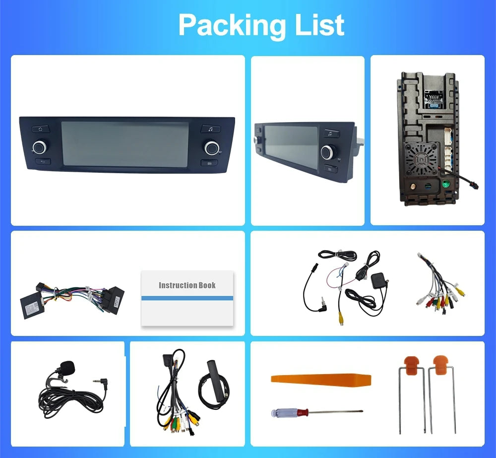 Wireless CarPlay Android Auto Car Radio For BMW 1 Series 3 Series E81 E82 E87 E88 E additional angle