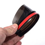 2Pcs Carbon Fiber Car Rearview Mirror Rain Shield Eyebrow Flexible Car Rearview Mirror close-up view