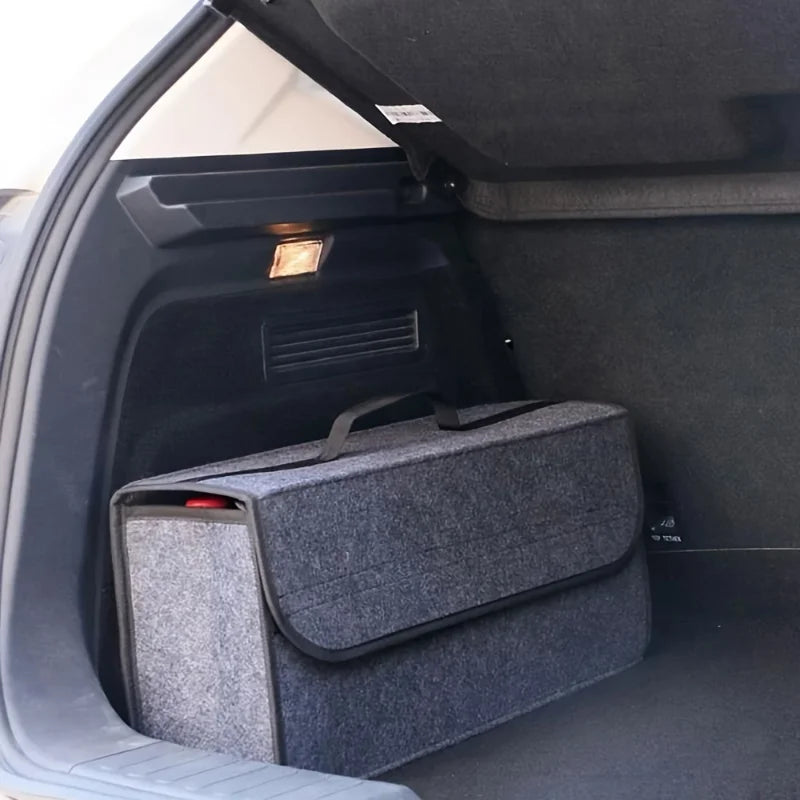 Gray Anti Slip Car Trunk Organizer Bag for Boot Tools