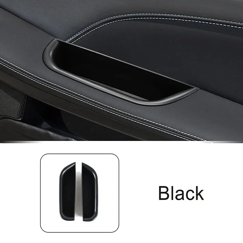 Car Styling Door Storage Box Decoration Cover Trim For Mercedes Benz SLK SLC 2012-201 alternate view