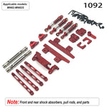 MN Series 82 82S Off-road Vehicle Parts - Metal Upgrade Accessories: Front and Rear Axles, Transmission Shaft, Tie Rods, Frame