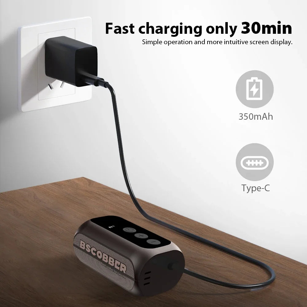 BSCOBBER A5mini Portable Air Pump | Wireless Rechargeable Tire Inflator 100PSI close-up view